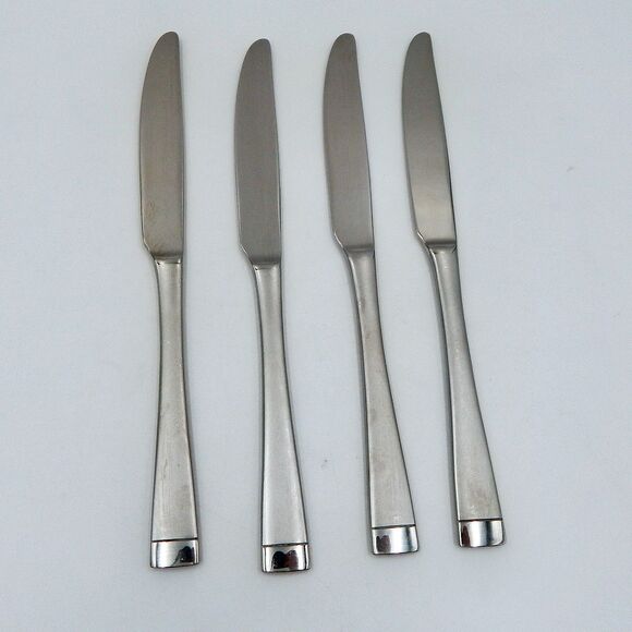 Oneida Stainless Flatware Mercer New French Dinner Knife Satin Frosted 18/0 S/4 - Picture 4 of 10